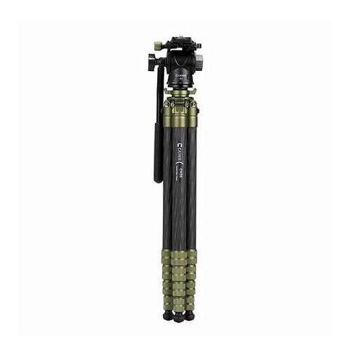 CAYER カイヤー コンパクトカーボン三脚 CH35S1 5段 脚径22mm グリーン VCAYER-CH35S1GN(代引不可)【送料無料】_1