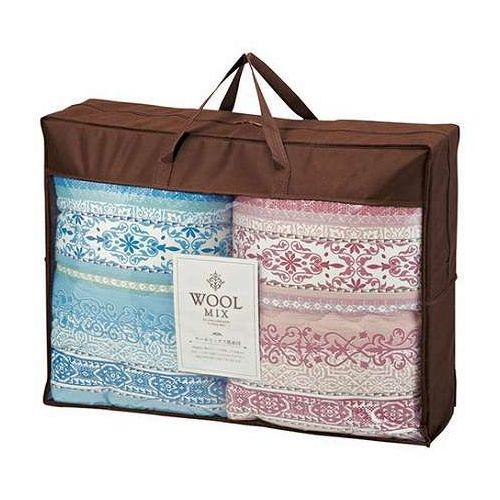 ウールミックス ウール混肌ふとん2P(羊毛50%) 140×190cm 保温力 適度な弾力が体に心地よく寄り添う L1046088(代引不可)【送料無料】