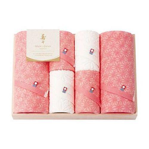 寿々 じゅじゅ 日本製 愛媛今治 木箱入バスタオル2P&フェイスタオル4P 【フェイスタオル×4・バスタオル×2】 B2155060(代引不可)【送料無料】