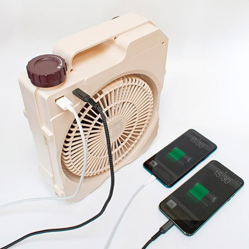 Comfort+ 充電式薄型送風扇 Air Force Fan クリームベージュ 【USBケーブル付属】 22642709(代引不可)【送料無料】_1