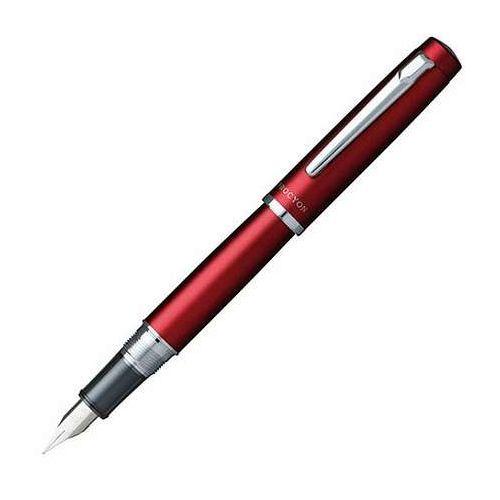 プラチナ プロシオン万年筆 中字 カーマインレッド 完全気密のスリップシール機構を搭載 ネジキャップ式 22647808(代引不可)【送料無料】