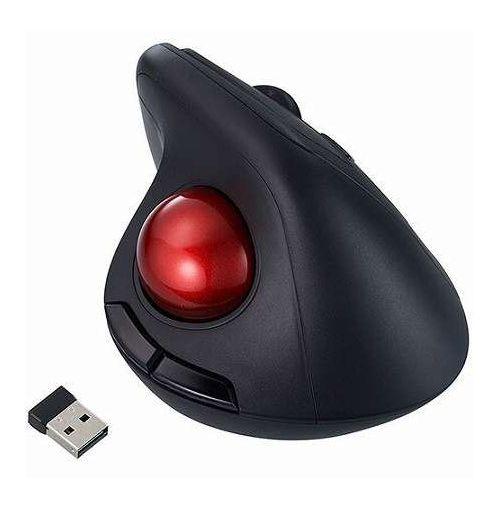 Digio 無線 エルゴノミクスマウス 静音 5ボタン光学式 トラックボールマウス ブラック MUS-TRKF248BK(代引不可)【送料無料】_4