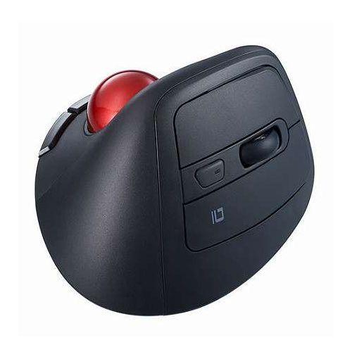 Digio 無線 エルゴノミクスマウス 静音 5ボタン光学式 トラックボールマウス ブラック MUS-TRKF248BK(代引不可)【送料無料】_5