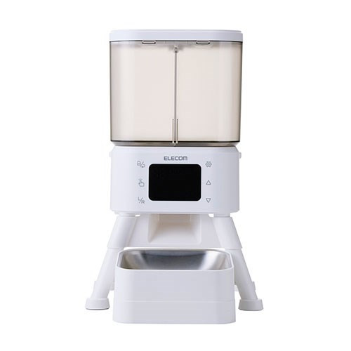TESCOM タイマー式2種フード対応自動給餌器 シングルボウル PET-AF08WH【送料無料】_1
