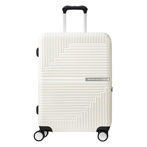SWISS MILITARY スイスミリタリースーツケース GENESIS ジェネシス 66cm バニラホワイト SM-O324-WHITE(代引不可)【送料無料】