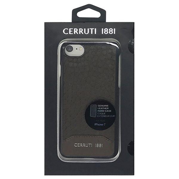 CERRUTI Crocodile Print Leather - Hard Case - Brown CEHCP7MCBR(代引不可)【メール便配送】【送料無料】