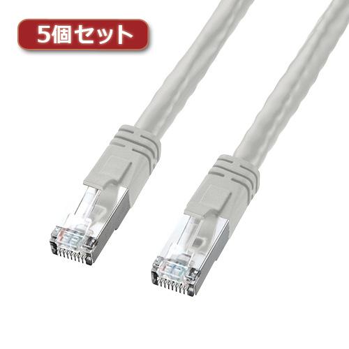 【5個セット】 サンワサプライ PoECAT6LANケーブル KB-T6POE-05X5 KB-T6POE-05X5 パソコン サンワサプライ【送料無料】
