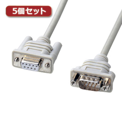 【5個セット】 サンワサプライ エコRS-232Cケーブル(2m) KR-EC9EN2X5 KR-EC9EN2X5 パソコン サンワサプライ【送料無料】