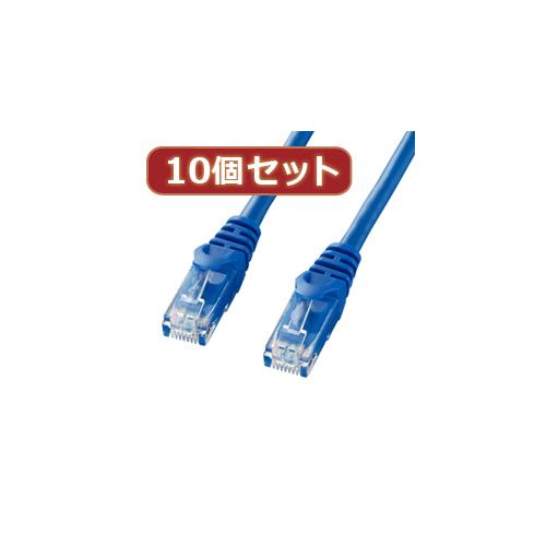 【10個セット】サンワサプライ カテゴリ6UTPLANケーブル LA-Y6-03BLX10(代引不可)【送料無料】