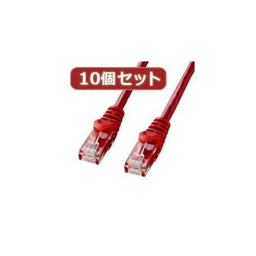 【10個セット】サンワサプライ カテゴリ6UTPLANケーブル LA-Y6-03RX10(代引不可)【送料無料】
