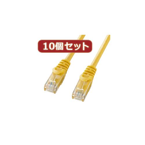 【10個セット】サンワサプライ カテゴリ6UTPLANケーブル LA-Y6-03YX10(代引不可)【送料無料】