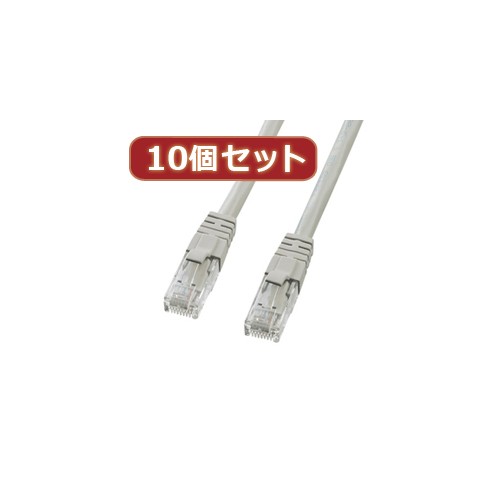 【10個セット】サンワサプライ カテゴリ6UTPクロスケーブル KB-T6L-03CKX10(代引不可)【送料無料】