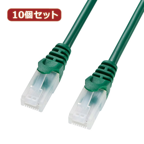 【10個セット】サンワサプライ ツメ折れ防止CAT5eLANケーブル LA-Y5TS-07GX10(代引不可)【送料無料】