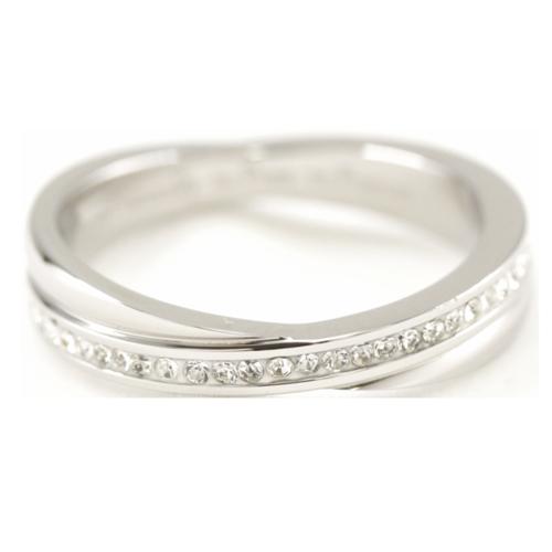 Pure レディース リング ステンレス ピンキーリング ストーン フルエタニティ ラインストーン シルバーカラー 11号 np-151-11(代引不可)【送料無料】の通販は 6,401円