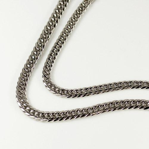 CrazyAngel 喜平ネックレス 喜平チェーン メンズ ステンレス スティール 6面ダブル 6面カット 50cm 金属アレルギー 対応 シルバー 0031ca-991 喜平ネックレス 喜平チェーン 6面ダブル 50cm ステンレス メンズ