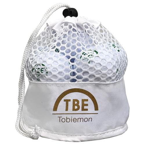 12個セット TOBIEMON 2ピース カラーボール メッシュバック入り ホワイト TBM-2MBWX12(代引不可)【送料無料】