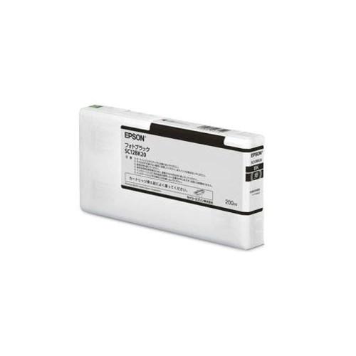 EPSON インクカートリッジ フォトブラック 200ml SC12BK20 パソコン パソコン周辺機器 インク EPSON(代引不可)【送料無料】の通販は 11,160円