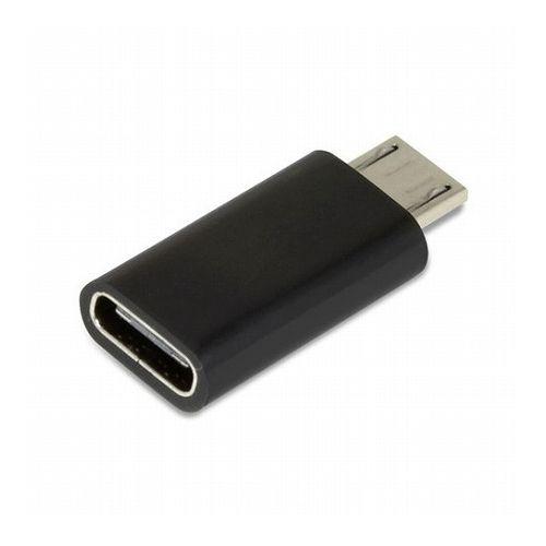 12個セット TypeC→microUSB変換コネクター (ブラック) MTCA-BKX12(代引不可)【送料無料】の通販は