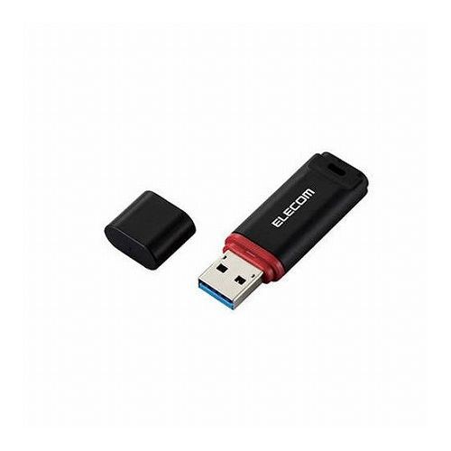 エレコム USBメモリー USB3.2(Gen1)対応 キャップ式 データ復旧サービス付 64GB ブラック MF-DRU3064GBKR(代引不可)フラッシュドライブ