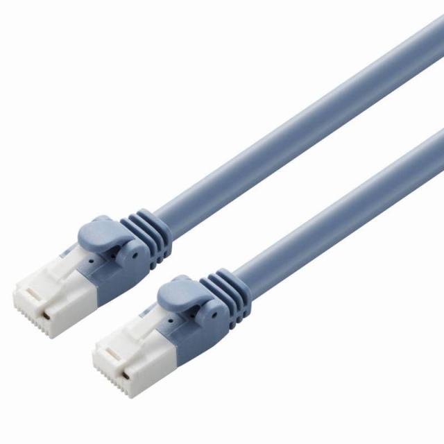 elecom エレコム LANケーブル CAT6A対応 EU RoHS指令準拠 ツメ折れ防止カバー 60m 単線 ブルー LD-GPAT BU60 RS(代引不可)【送料無料】_1