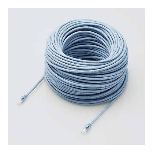 elecom エレコム LANケーブル CAT6A対応 EU RoHS指令準拠 ツメ折れ防止カバー 70m 単線 ブルー LD-GPAT BU70 RS(代引不可)【送料無料】の通販は 13,313円