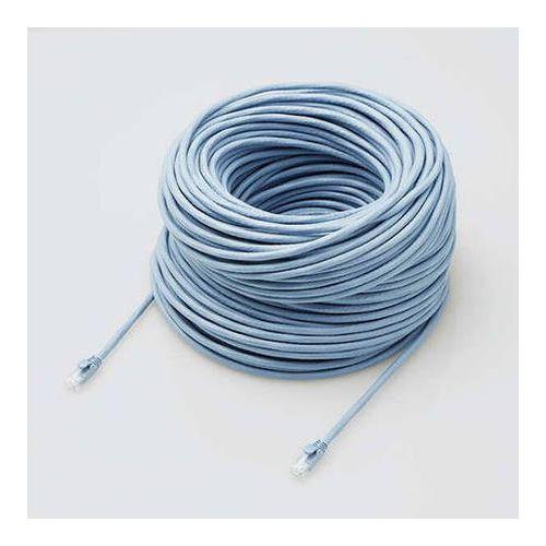 elecom エレコム LANケーブル CAT6A対応 EU RoHS指令準拠 ツメ折れ防止カバー 80m 単線 ブルー LD-GPAT BU80 RS(代引不可)【送料無料】
