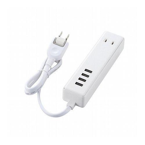 エレコム USBタップ USBメス×4 AC×2 ケーブル60cm 3.4A ホワイト MOT-U11-2406WH(代引不可)の通販は 4,788円