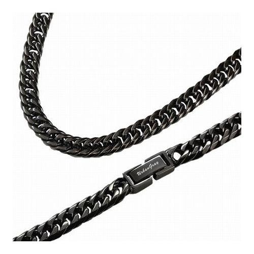 CrazyAngel 喜平ネックレス 喜平チェーン 6面ダブル 60cm ステンレス メンズ ネックレス ブラック 黒 チェーン ダブル クレイジーエンジェル 金属アレルギー 対応 0019ca-976(代引不可)【送料無料】の通販は 9,171円