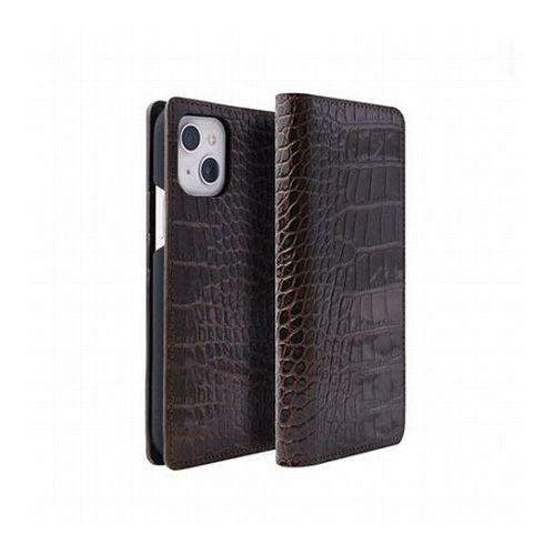 LIPARI イタリアンレザーダイアリーケース for iPhone 13 Pro ダークブラウン 手帳型 スマホケース おしゃれ [▲][R] abbi SIGNATURE LIPARI イタリアンレザーダイアリーケース for iPhone