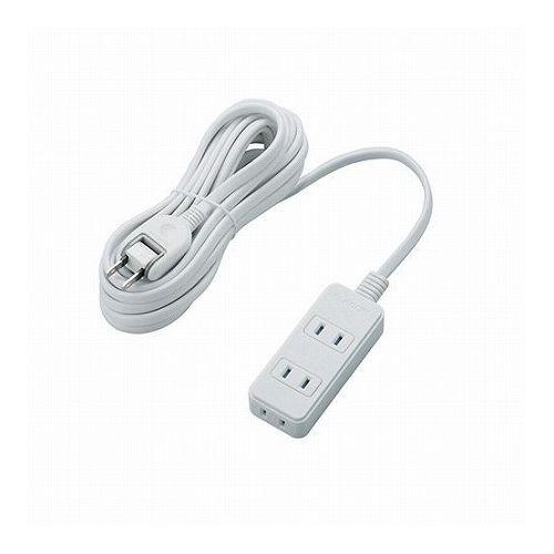 5個セットエレコム シャッター飲み口/3個口/5m/白いこと T-ST02N-2350WHX5(代引不可)【貨物輸送無料】