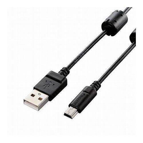 5個セットエレコム デジカメ用USBケーブル/miniB/フェライトコア/0.5m/ブラック DGW-MF05BKX5(代引不可)【送料無料】