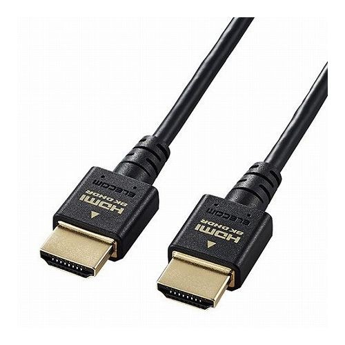 5個セットエレコム HDMI ケーブル HDMI2.1 ウルトラハイスピード スリム 8K4K対応 1.5m ブラック DH-HD21ES15BKX5(代引不可)【送料無料】