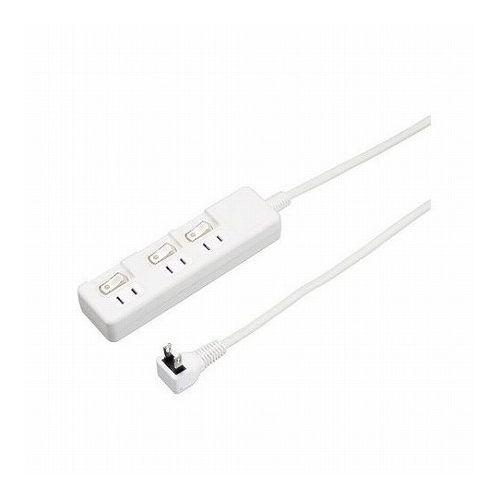 5個セット YAZAWA 3個口節電タップ1mホワイトH8S331WHX5(代引不可)【送料無料】の通販は 7,170円