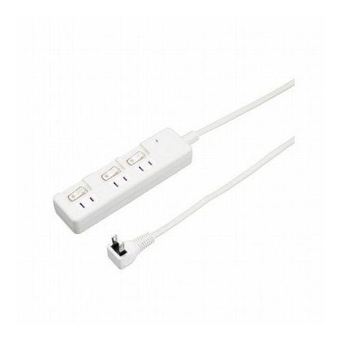 5個セット YAZAWA 雷ガード付3個口節電タップ2mホワイトH8KS332WHX5(代引不可)【送料無料】