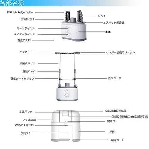 エアスムー 多機能Airアイロン乾燥機 Airsmoo-04(代引不可)【送料無料