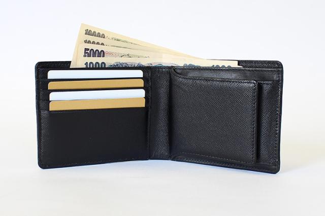 FRUH カーボン2つ折りウォレット GL27 日本製 カーボンシート 牛革