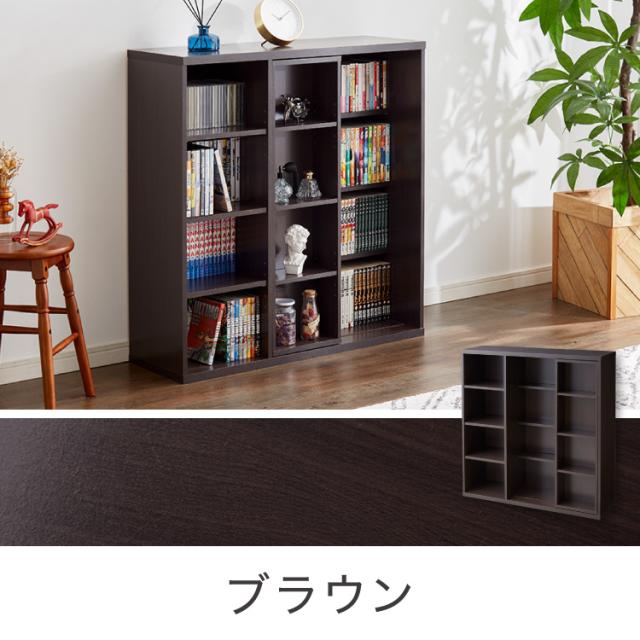 本棚 書棚 スライド式 幅90 シングル 2個セット 木製 コミックラック 漫画 書籍 収納 大容量 ブックシェルフ 木目 おしゃれ ブックラック 書斎棚【送料無料】_16