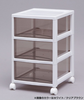 アイリスオーヤマ スーパークリアチェスト リビング・クローゼット収納 ホワイト／クリアブラウン 7段 SCE-070(代引き不可)【送料無料】の通販は 7,348円