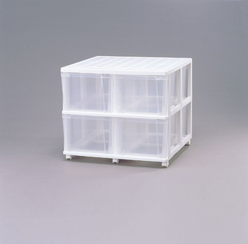 アイリスオーヤマ 押入れチェスト深型 押入収納 ホワイト/クリア　OCD-744(代引き不可)【送料無料】の通販は