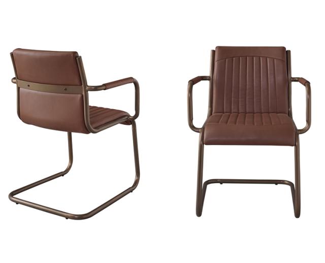 アームチェア イス チェア ダイニングチェア ソフトレザー ナチュラル