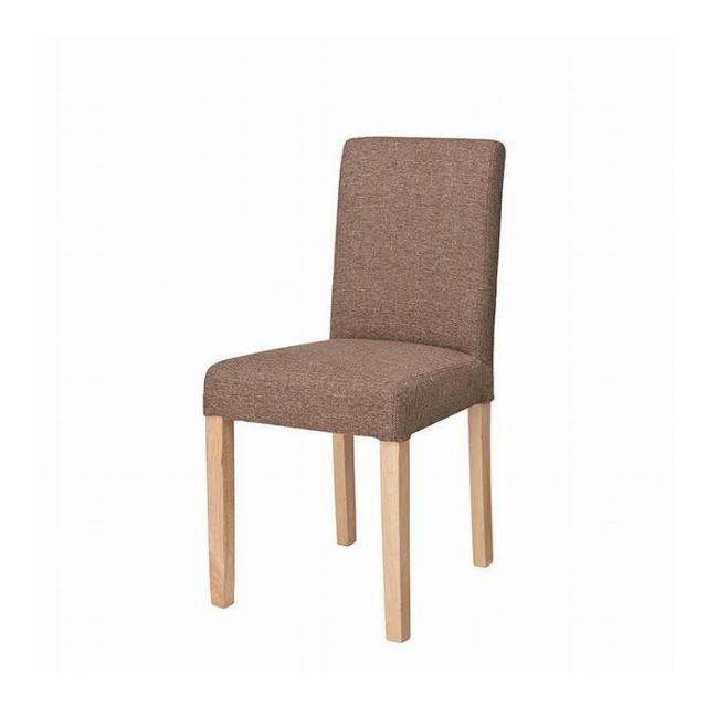 ダイニングチェア 幅43×奥行52×高さ85 座面高48 天然木 ラバー ポリエステル ブラウン グレー(代引不可)【送料無料】 15,301円