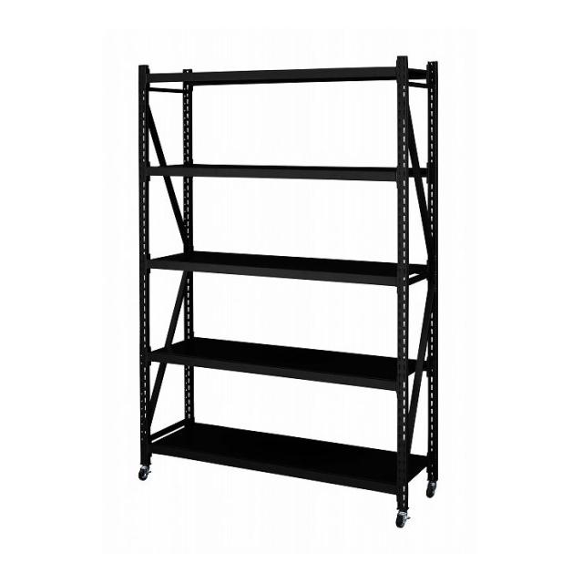 ボルトレスラック 4D 幅129×奥行40.5×高さ188.5 スチール ハンマートーン仕上げ(代引不可)【送料無料】