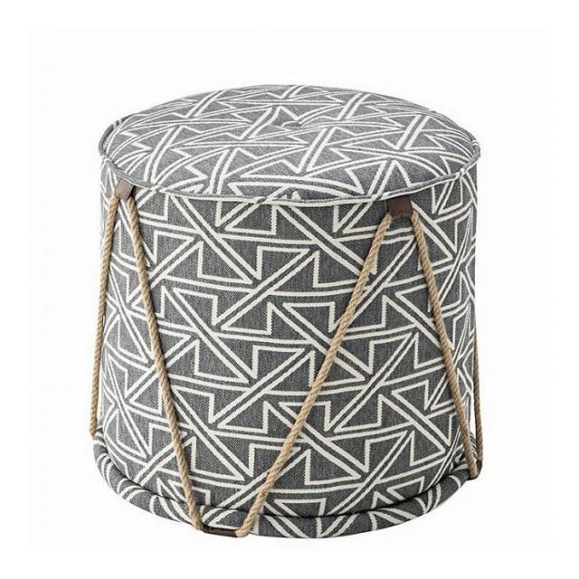 スツール 幅48×奥行48×高さ45 木フレームポリエステル コットン(代引不可)【送料無料】