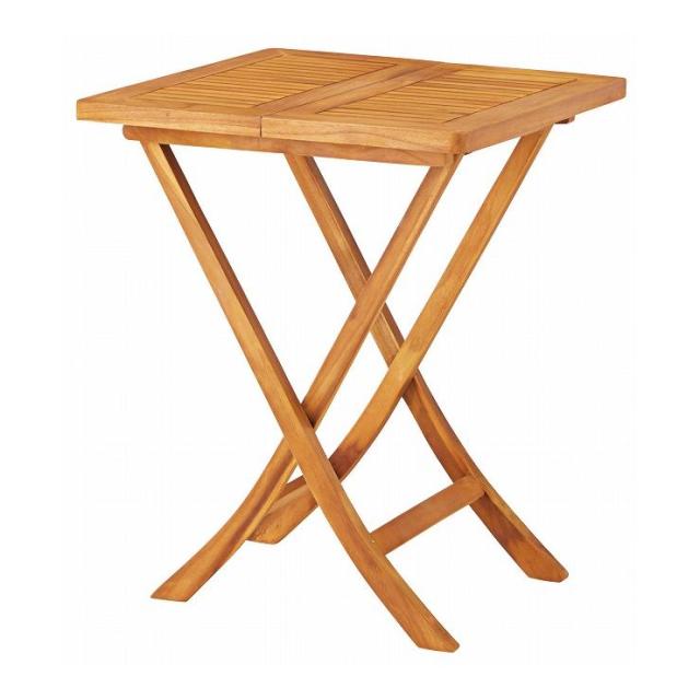 チークガーデン フォールディングテーブル 円形テーブル 110cm RT-1597TK フォールディングテーブル 幅60×奥行60×高さ75 天然木 チーク オイル