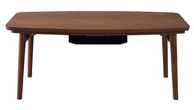 コタツテーブル 幅90×奥行50×高さ36 天然木化粧繊維板 オーク 天然木