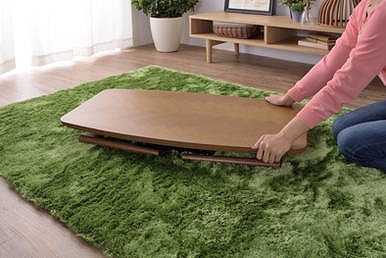 コタツテーブル 幅90×奥行50×高さ36 天然木化粧繊維板 オーク 天然木