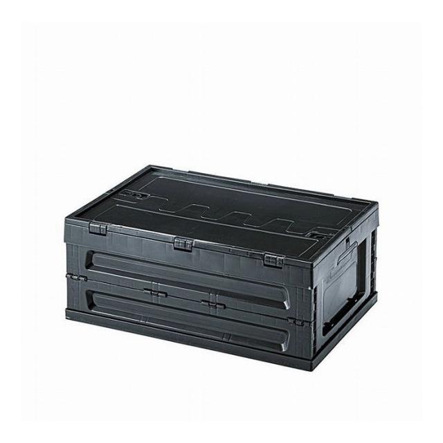 フォールディング コンテナ S 幅59×奥行40×高さ24.5 折りたたみ ポリプロピレン ブラック グリーン ベージュ(代引不可)【送料無料】の通販は