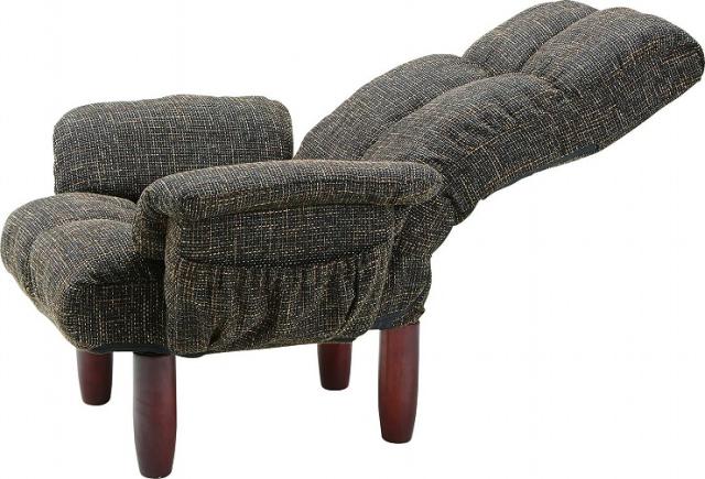 脚付パーソナルチェア 幅78 奥行63-110 高さ50-95 座面高35cm イス チェア 椅子 いす チェアー ブラウン M5-MGKAM00962BR