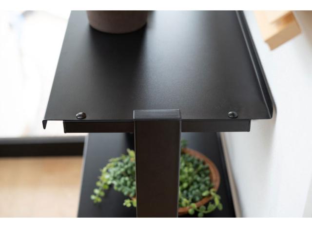 2WAY 3段 ラック 幅80.5cm シェルフ 棚 収納棚 オープンラック 本棚 斜め 店舗ディスプレイ 什器 スチール シンプル ブラック スモークピンク ホワイト(代引不可)【送料無料】