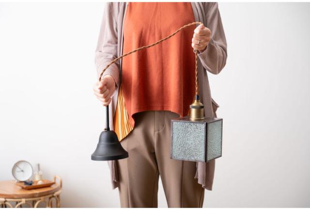 ステンドグラスランプ スクエア スタンドライト・テーブルランプ 二人